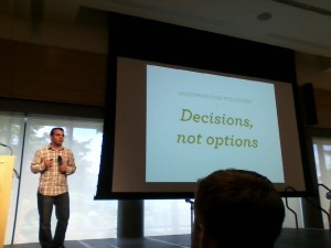 Andrew Nacin of Automattic gives the closing keynote at WordCamp Seattle 2014.