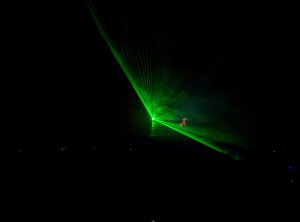 A laser show within the show.
